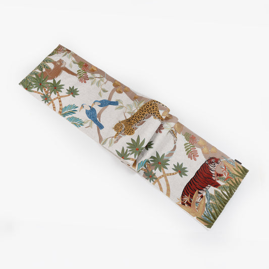Kabini Trail Applique Runner with Embroidered Foliage