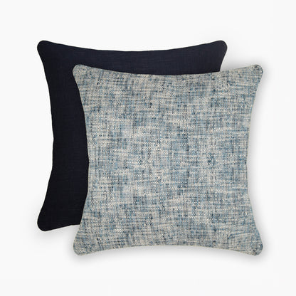 Interplay Indigo Solid Textured Cushion 24" x 24"