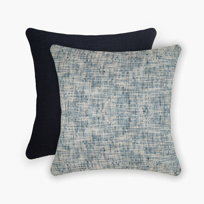 Interplay Indigo Solid Textured Cushion 24x24