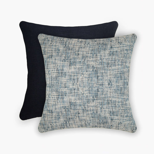 Interplay Indigo Solid Textured Cushion 24x24