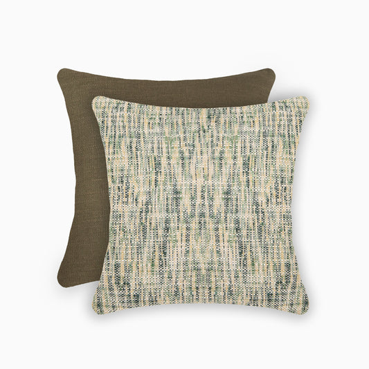 Interplay Olive Solid Textured Cushion 24" x 24"
