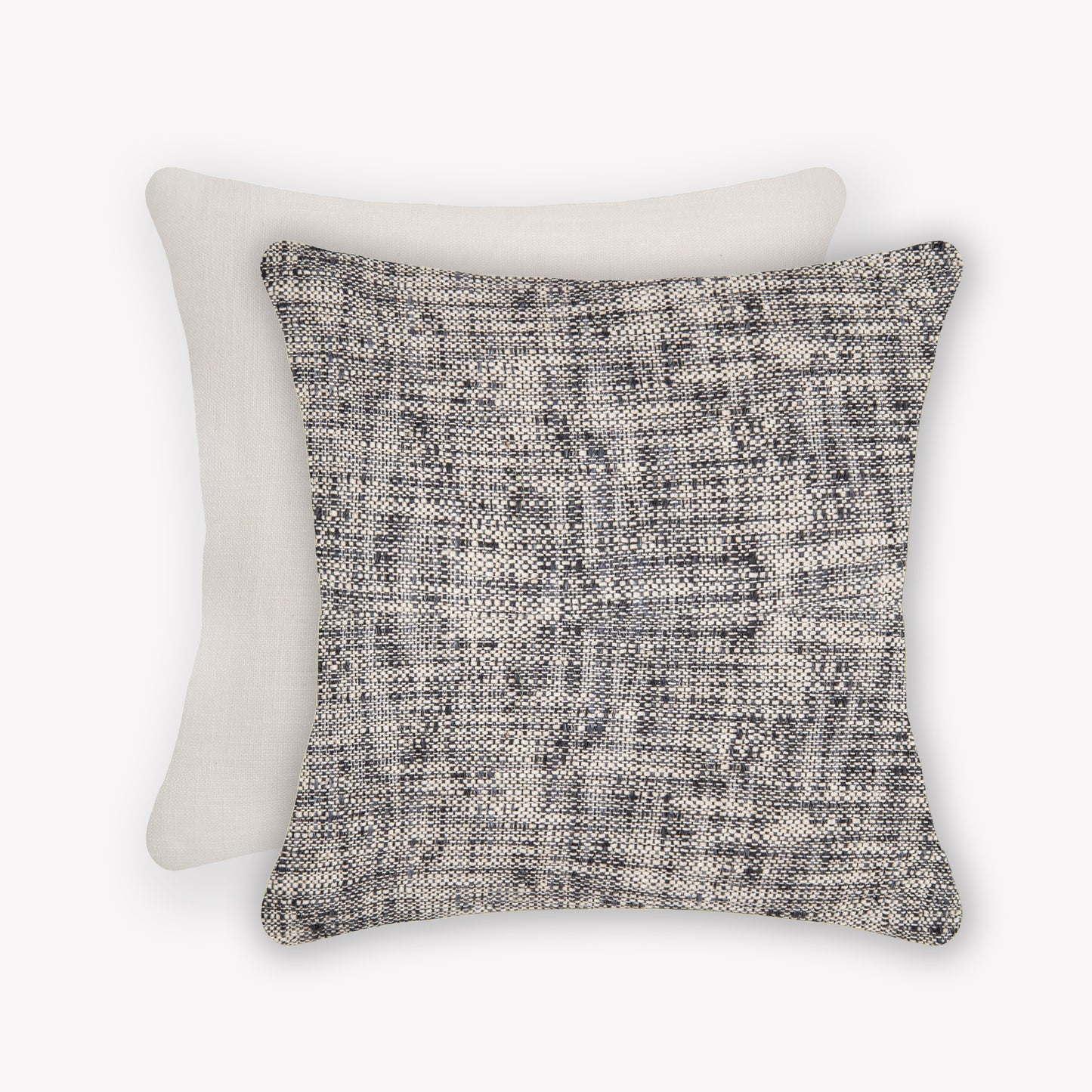 Interplay Ivory Solid Textured Cushion 24" x 24"