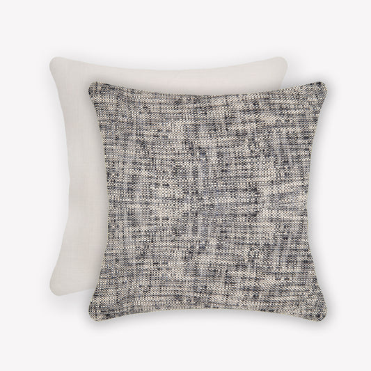 Interplay Ivory Solid Textured Cushion 24" x 24"