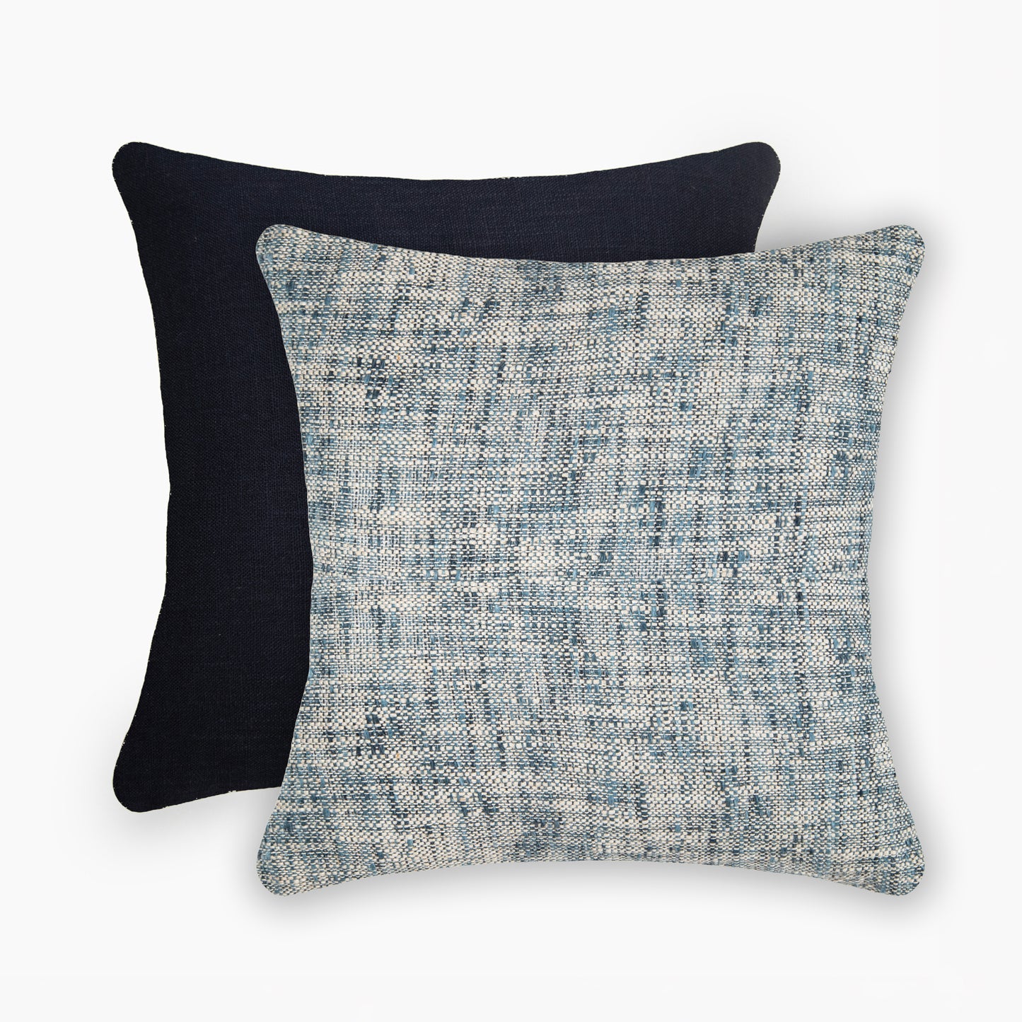 Interplay Indigo Solid Textured Cushion 18" x 18"