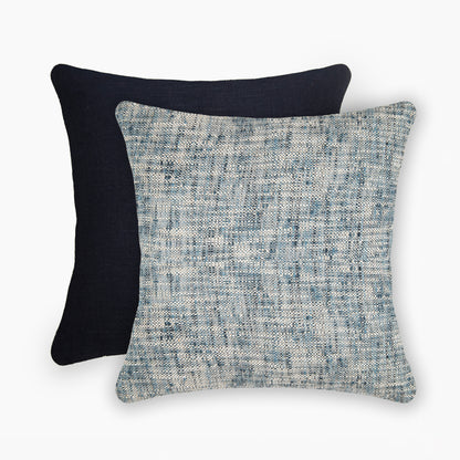 Interplay Indigo Solid Textured Cushion 18" x 18"