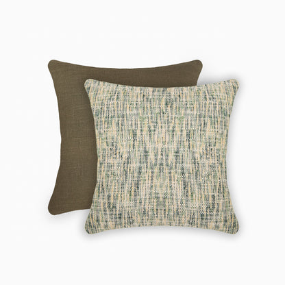 Interplay Olive Solid Textured Cushion 18" x 18"