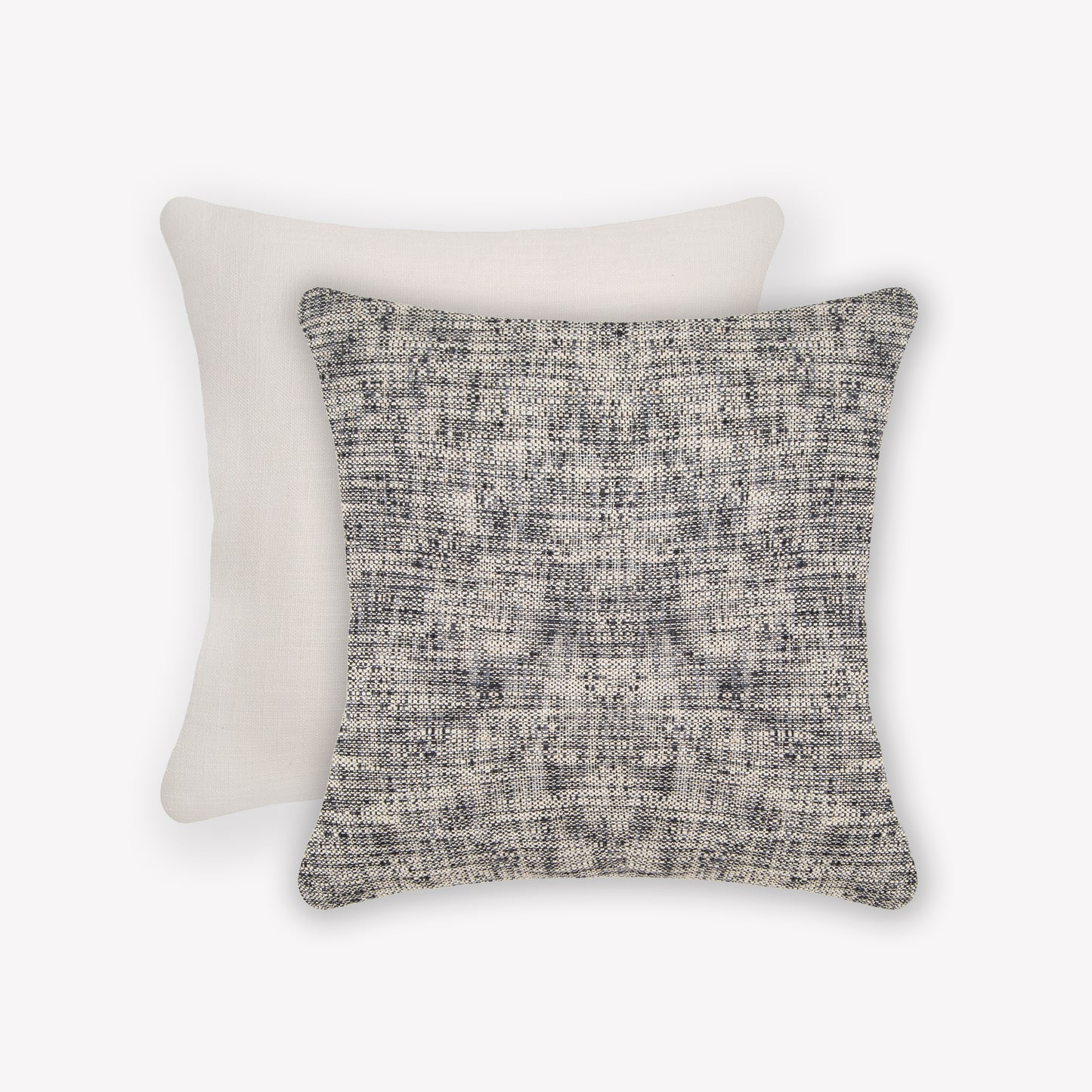 Interplay Ivory Solid Textured Cushion 18" x 18"