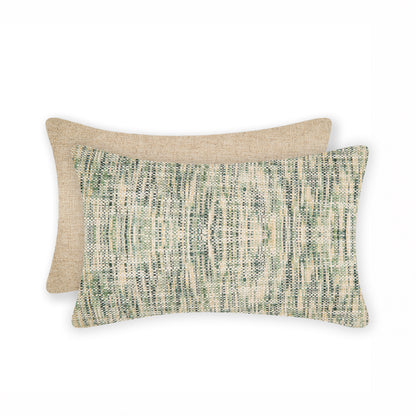 Interplay Beige Solid Textured Cushion 12" x 22"