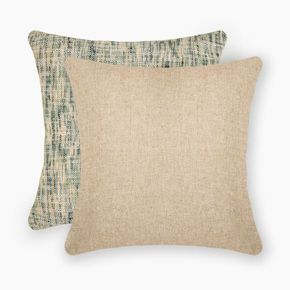 Interplay Beige Solid Textured Cushion 24" x 24"