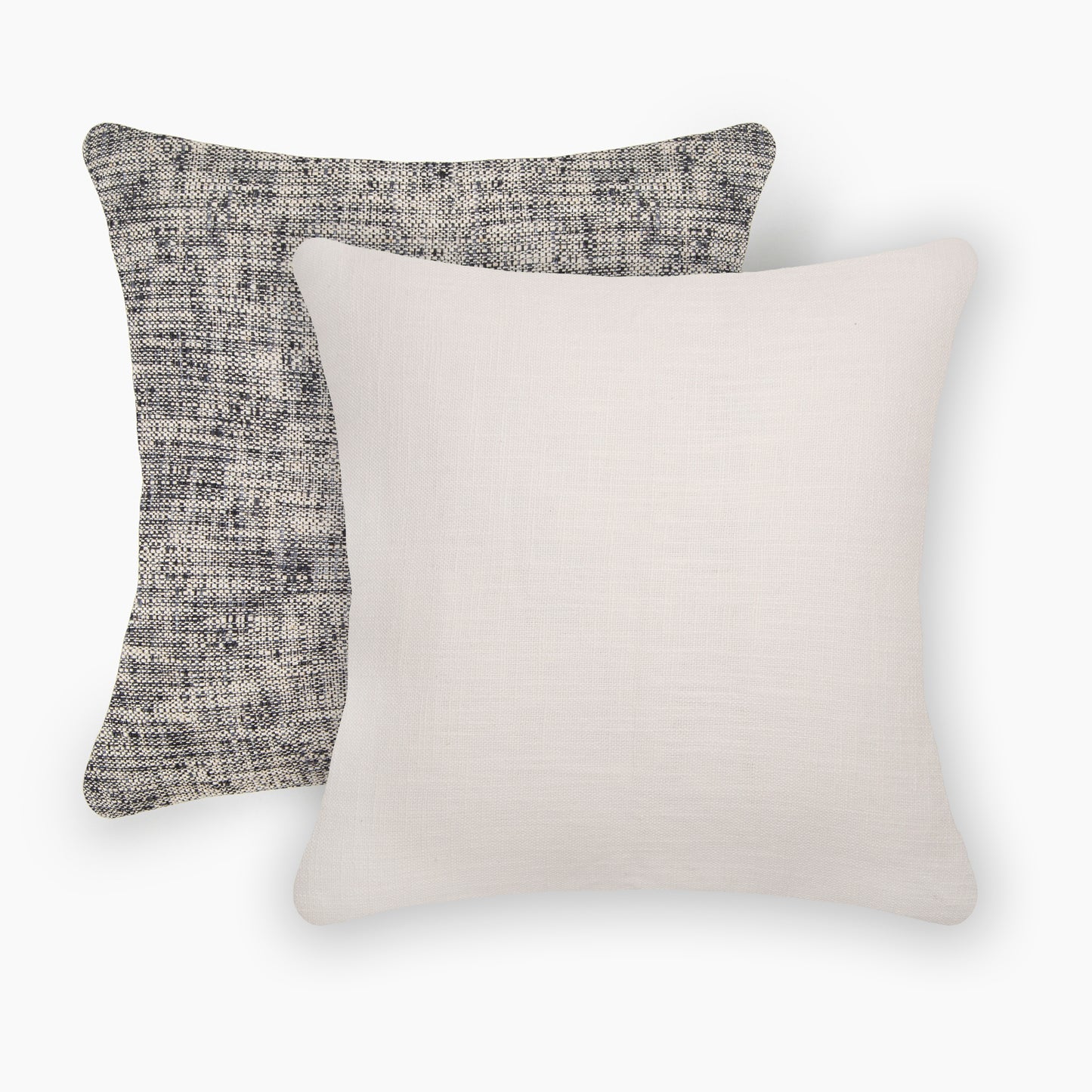 Interplay Ivory Solid Textured Cushion 24" x 24"