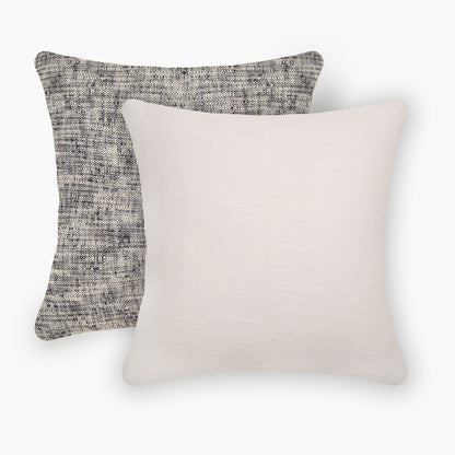 Interplay Ivory Solid Textured Cushion 24" x 24"