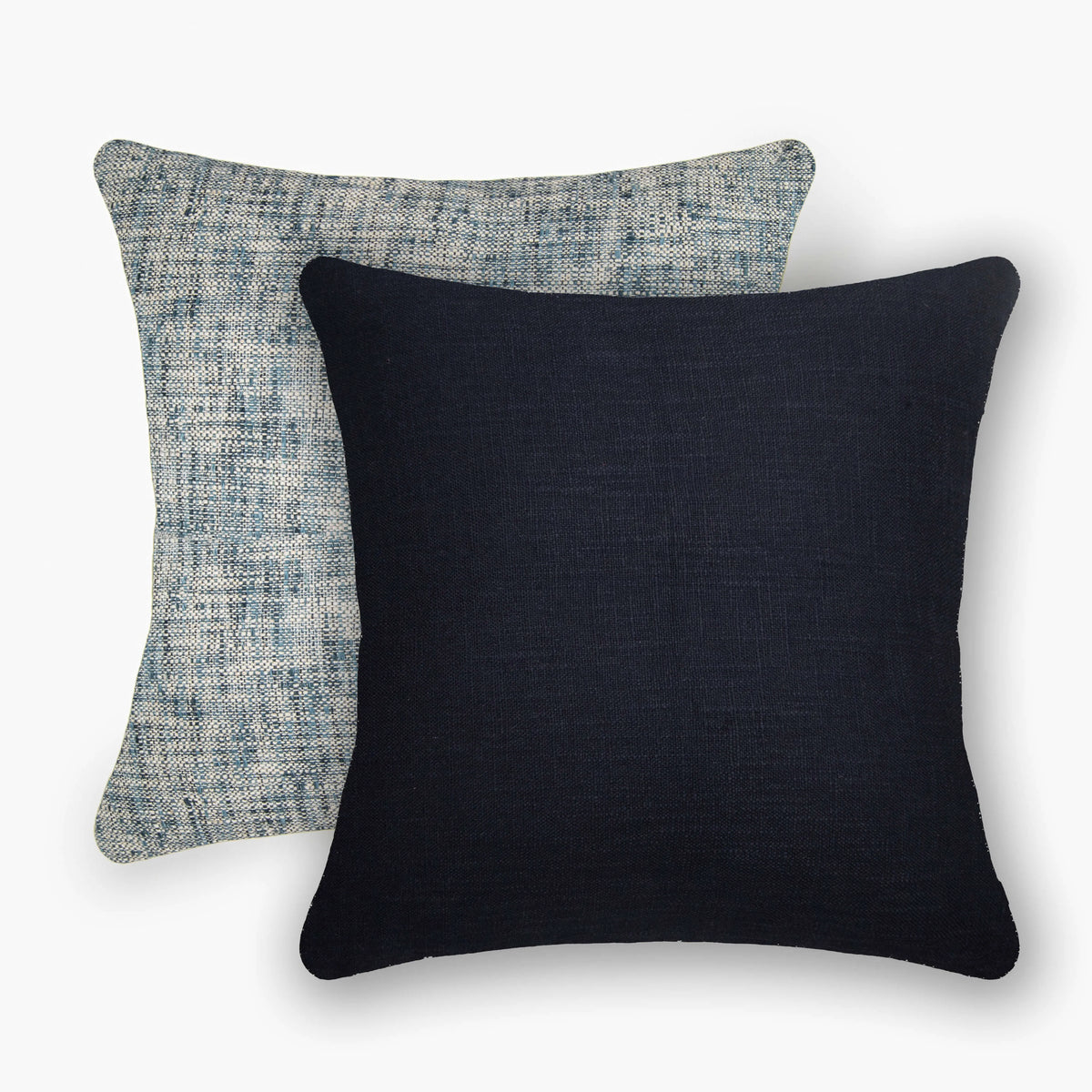 Interplay Indigo Solid Textured Cushion 24x24