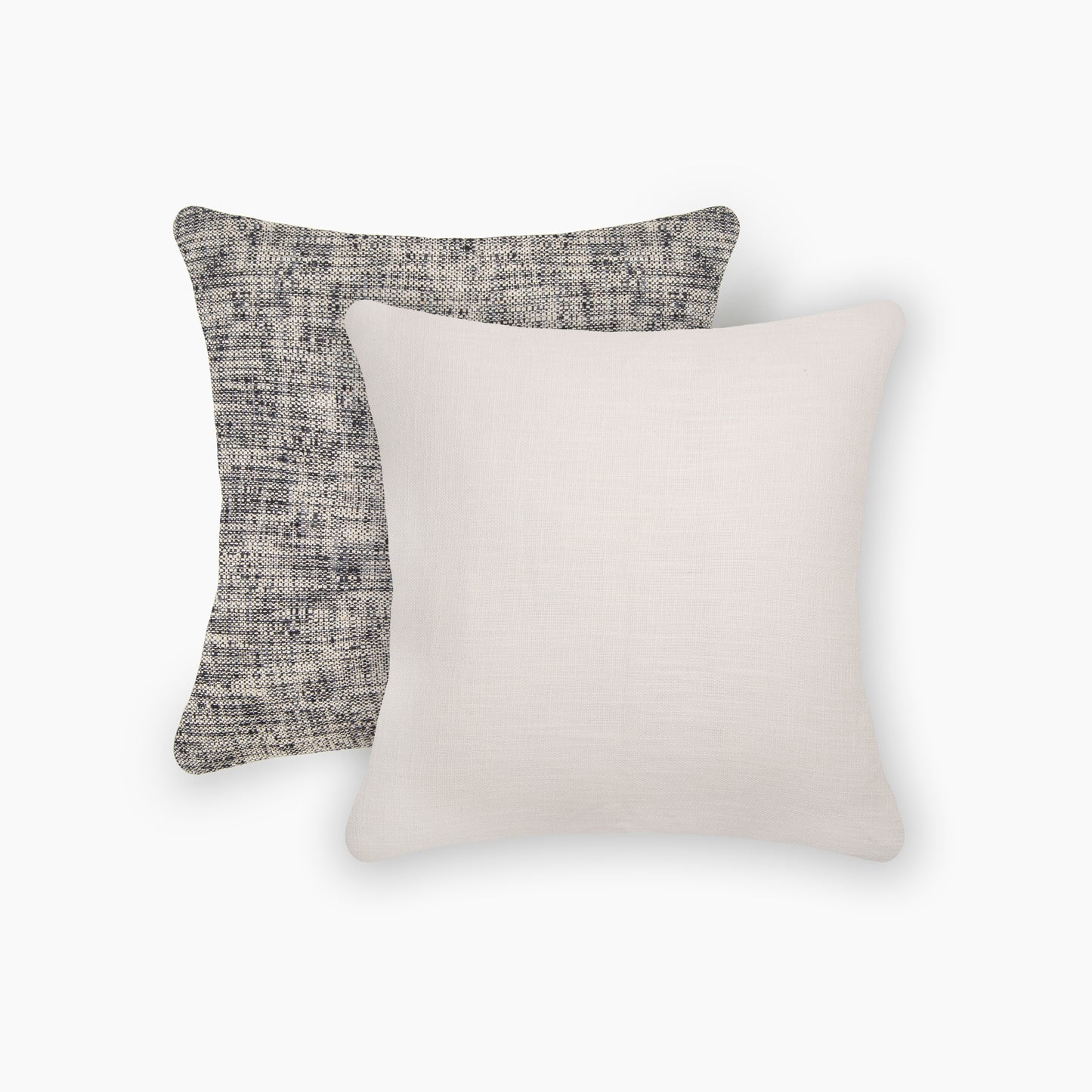 Interplay Ivory Solid Textured Cushion 18" x 18"