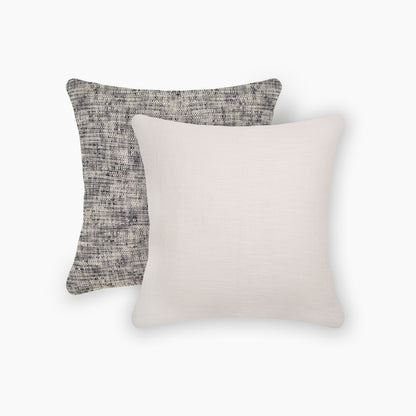 Interplay Ivory Solid Textured Cushion 18" x 18"