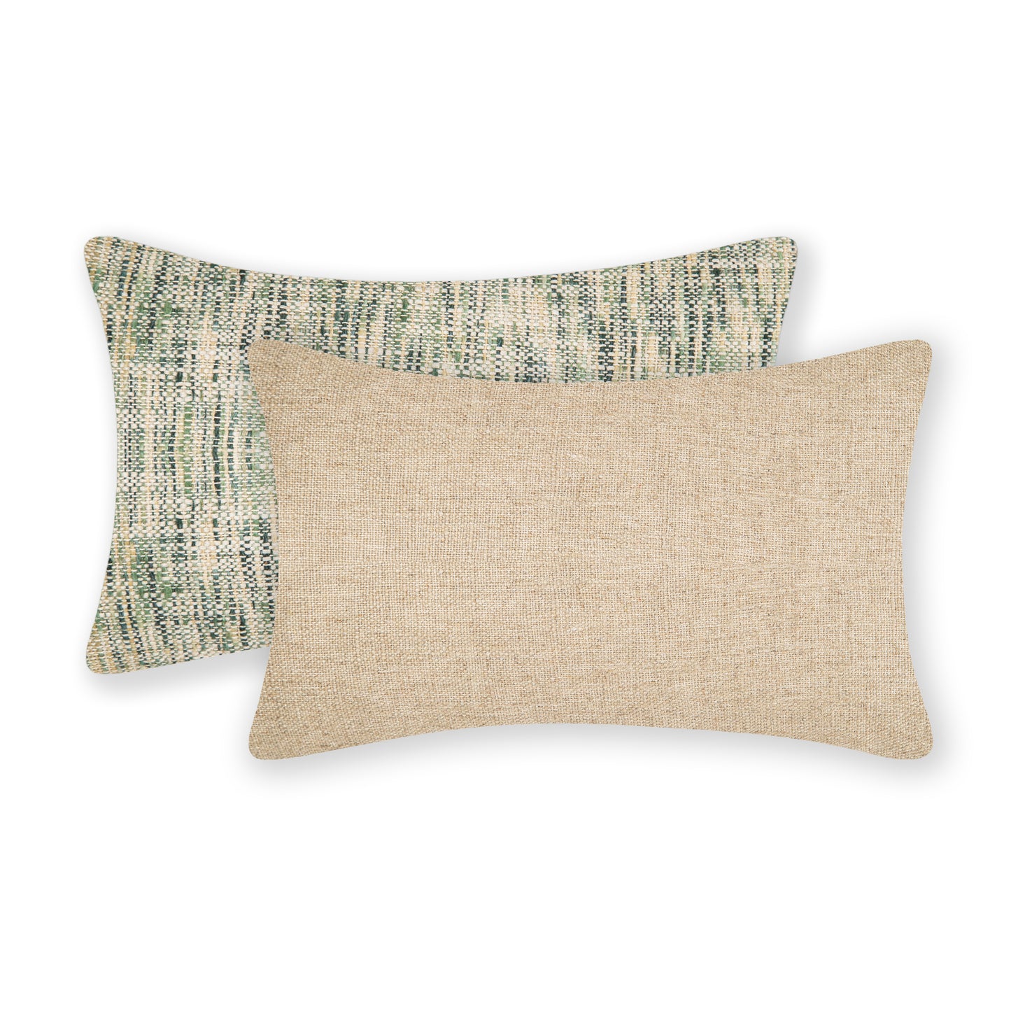 Interplay Beige Solid Textured Cushion 12" x 22"