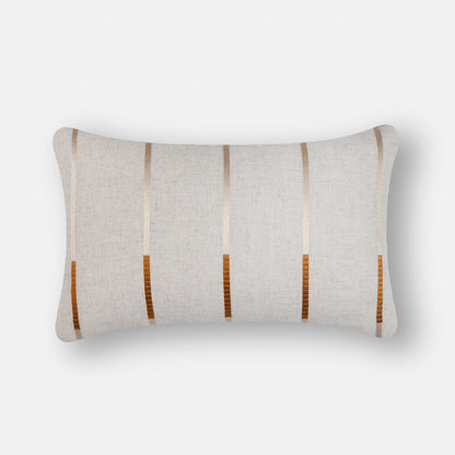 Honey Comb Cord Emb Lumbar Cushion - Yellow
