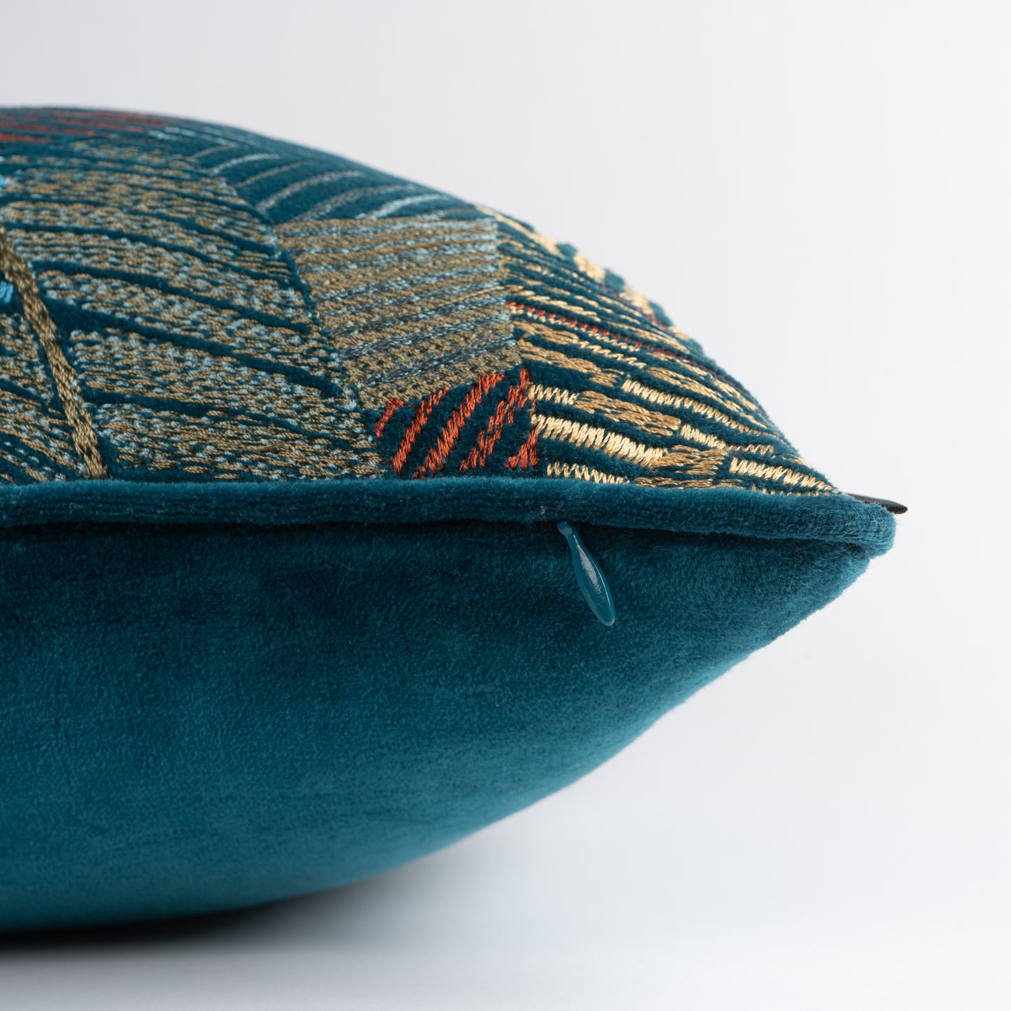 Jungle Muse Cord Piping Lumbar Cushion