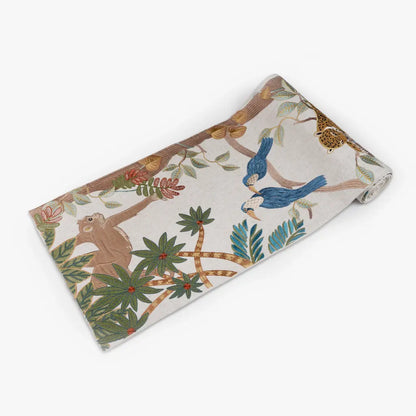 Kabini Trail Applique Runner with Embroidered Foliage