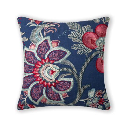 Midnight Bloom Floral Cushion