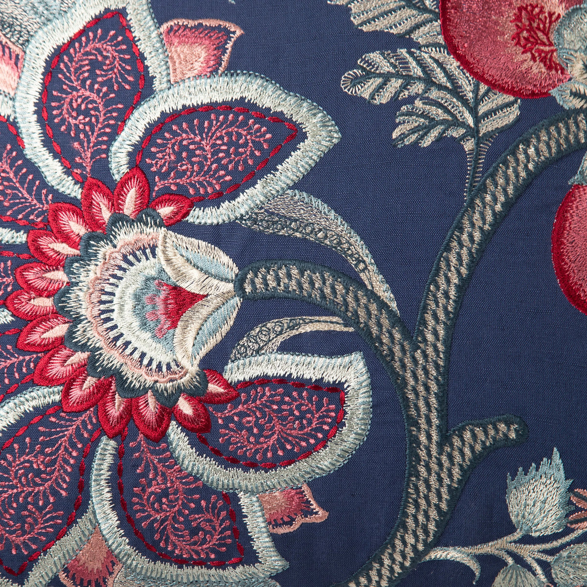 Midnight Bloom Floral Cushion