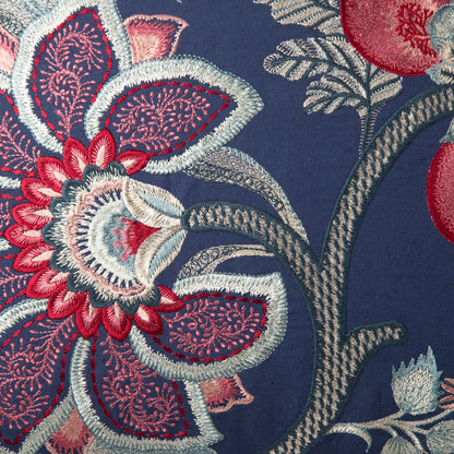 Midnight Bloom Floral Cushion