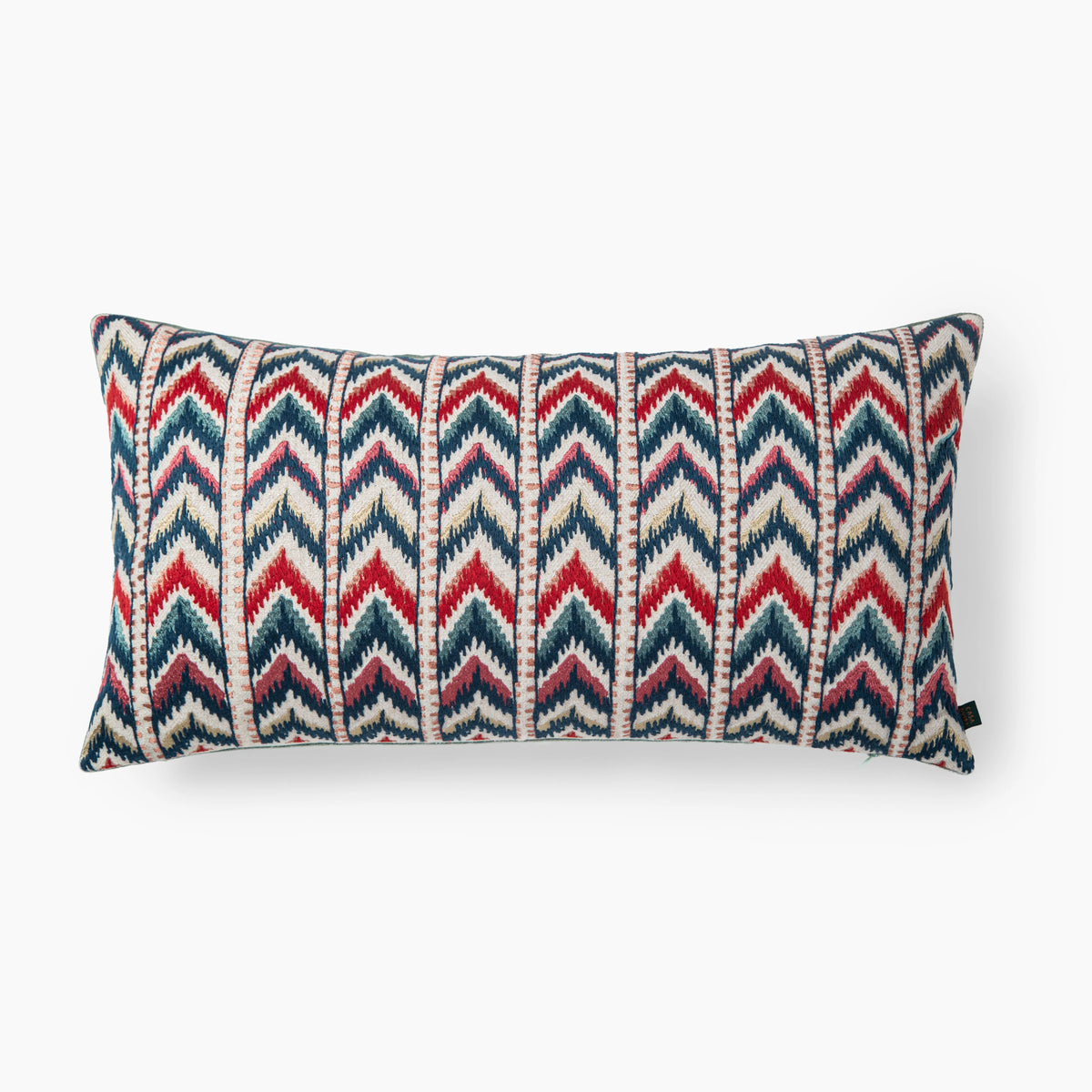 Teer Chenille Emb Lumbar Cushion