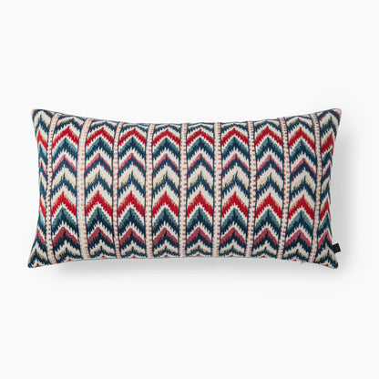 Teer Chenille Emb Lumbar Cushion