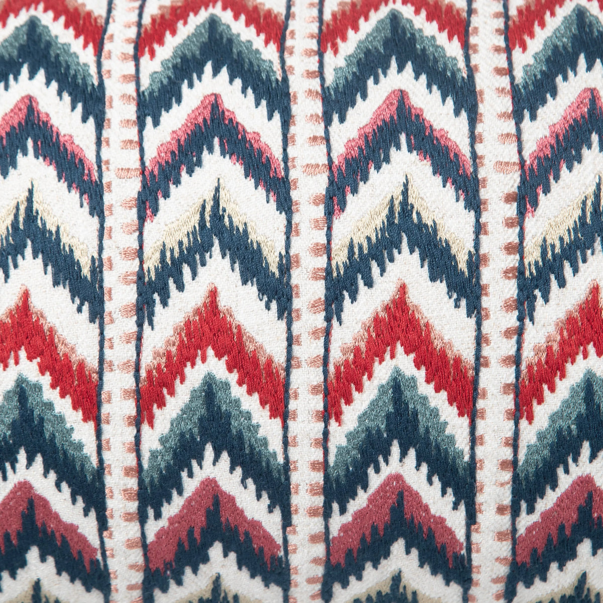 Teer Chenille Emb Lumbar Cushion