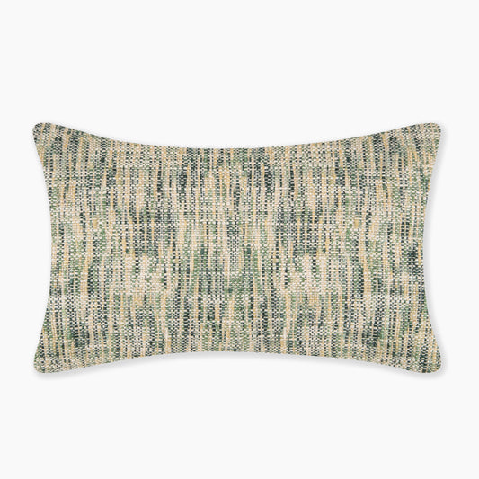 Interplay Olive Solid Textured Lumbar Cushion 12" x 22"