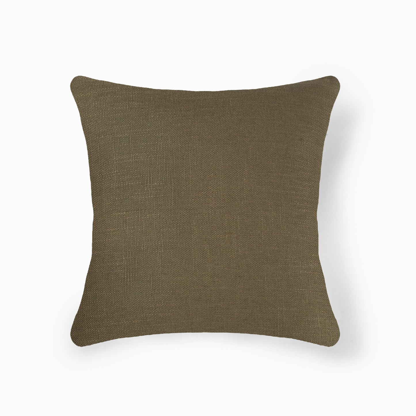 Interplay Olive Solid Textured Cushion 24" x 24"