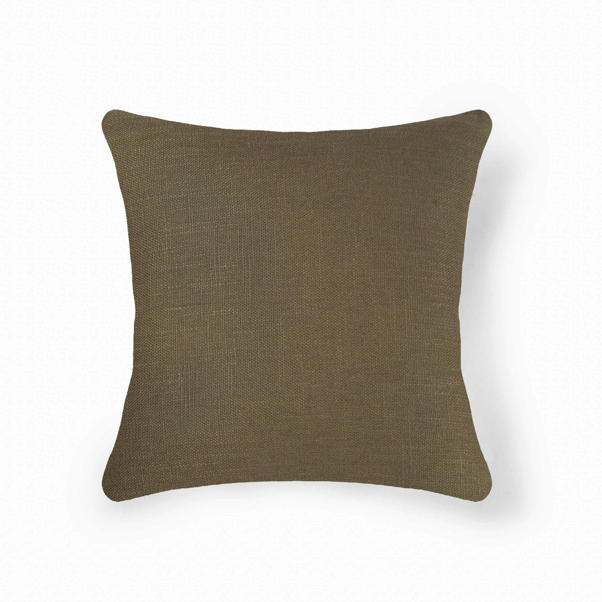 Interplay Olive Solid Textured Cushion 24x24