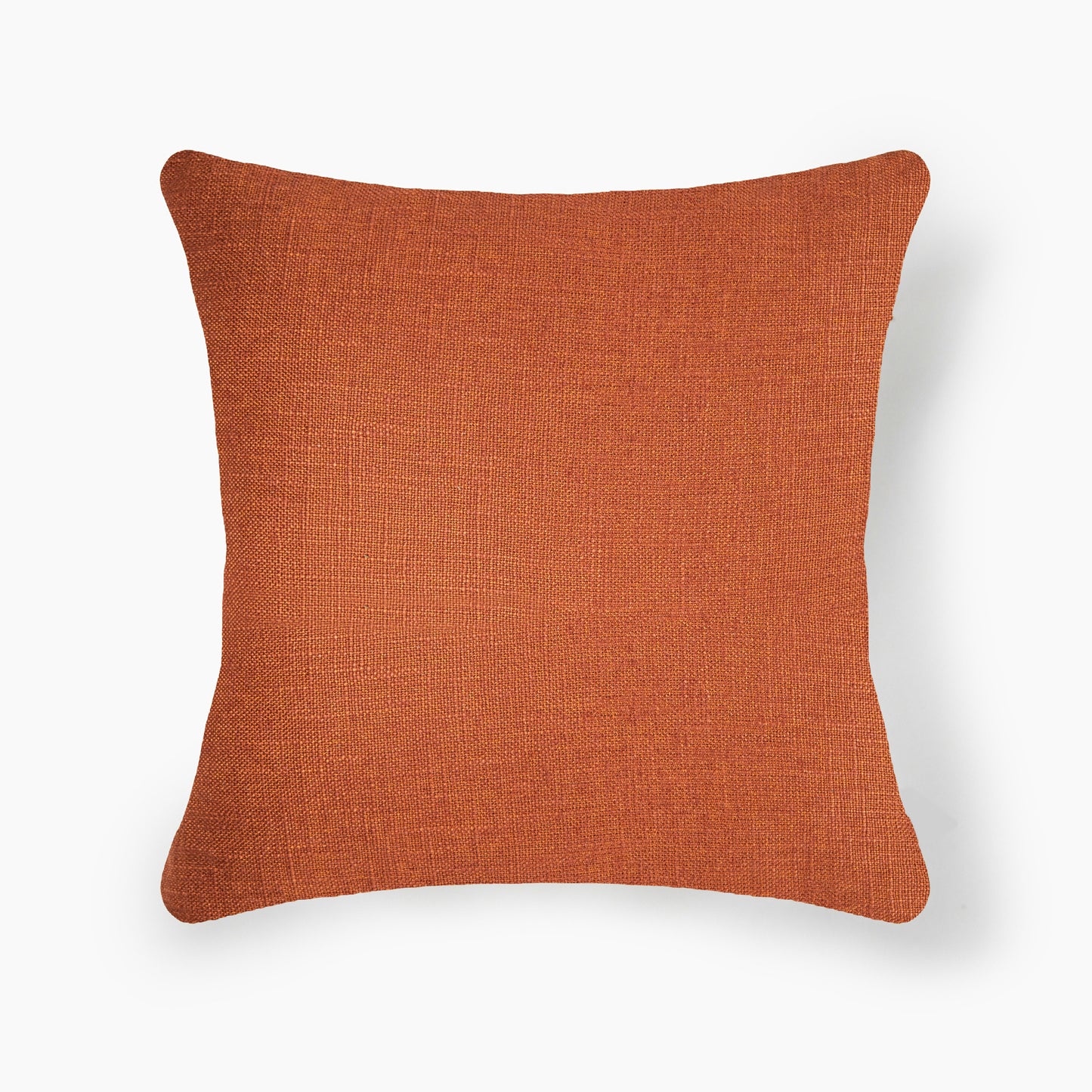 Interplay Rust Solid Textured Cushion 18" x 18"