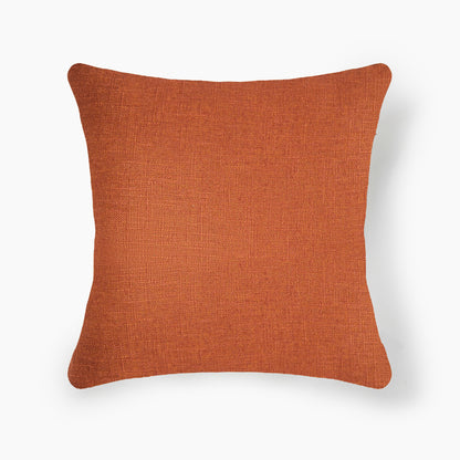 Interplay Rust Solid Textured Cushion 18" x 18"