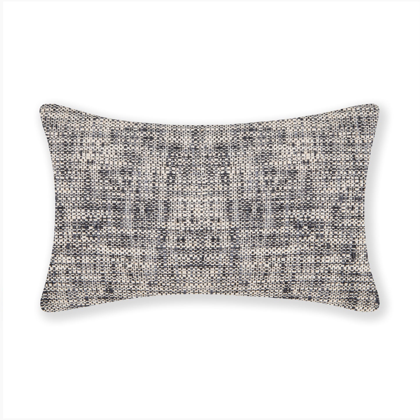 Interplay Ivory Solid Textured Cushion 12" x 22"