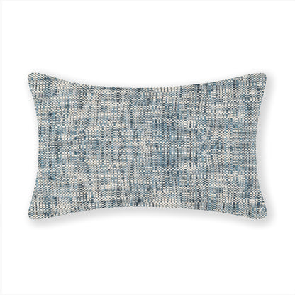Interplay Indigo Solid Textured Lumbar Cushion 12" x 22"