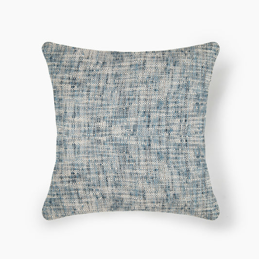 Interplay Indigo Solid Textured Cushion 18" x 18"
