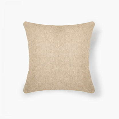 Interplay Beige Solid Textured Cushion 24" x 24"