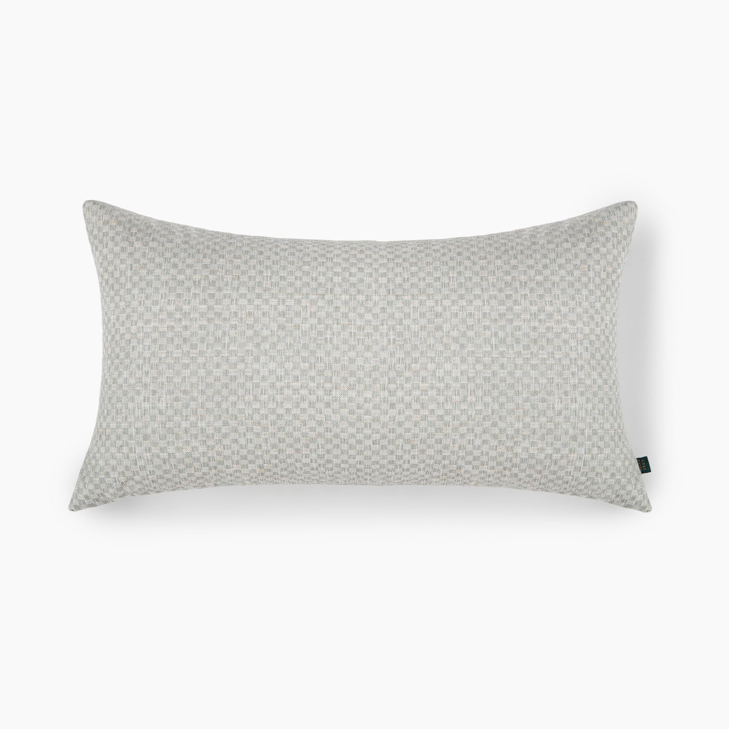 Formora Teal Green Textured Lumbar Cushion