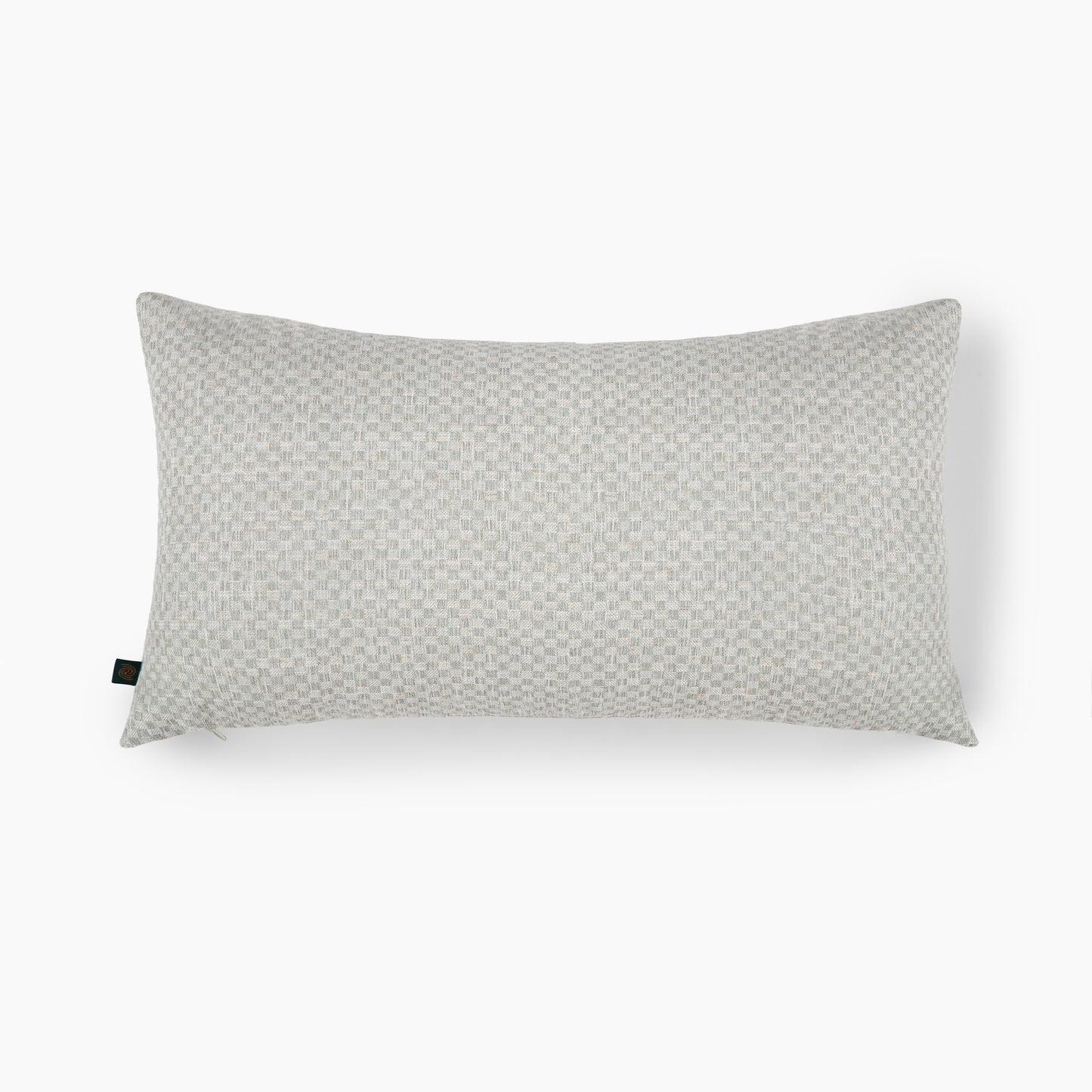 Formora Teal Green Textured Lumbar Cushion