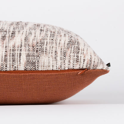 Interplay Rust Solid Textured Cushion 12" x 22"