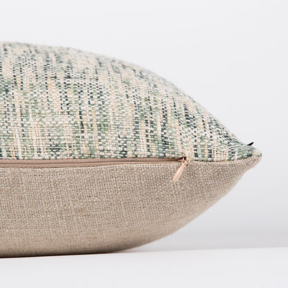 Interplay Beige Solid Textured Cushion 24" x 24"
