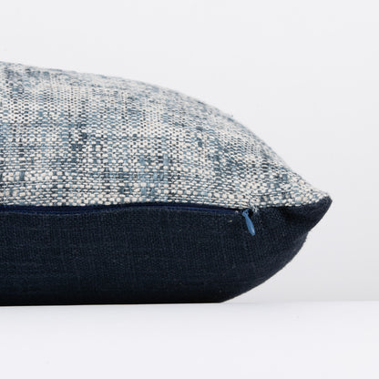 Interplay Indigo Solid Textured Lumbar Cushion 12" x 22"