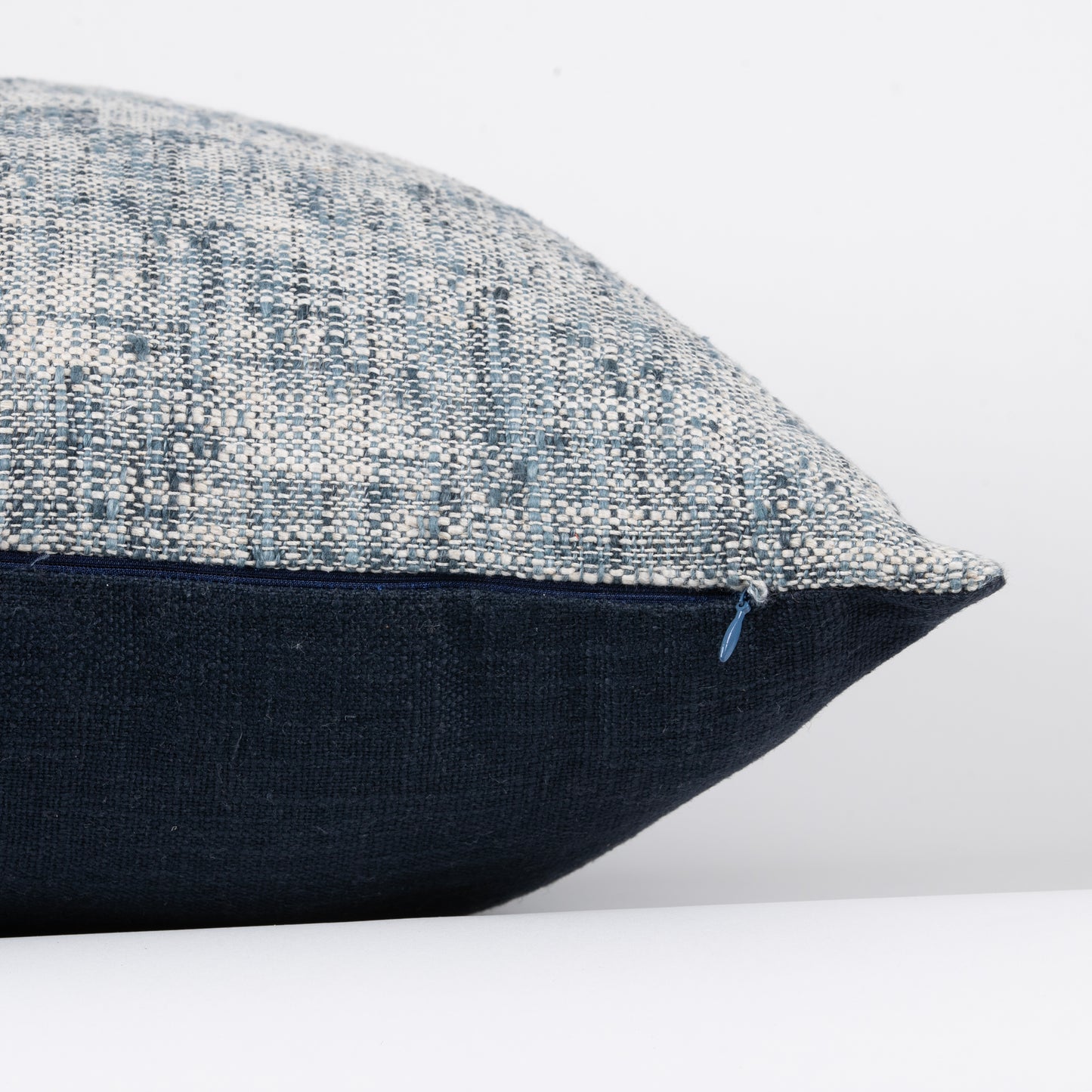 Interplay Indigo Solid Textured Cushion 18" x 18"