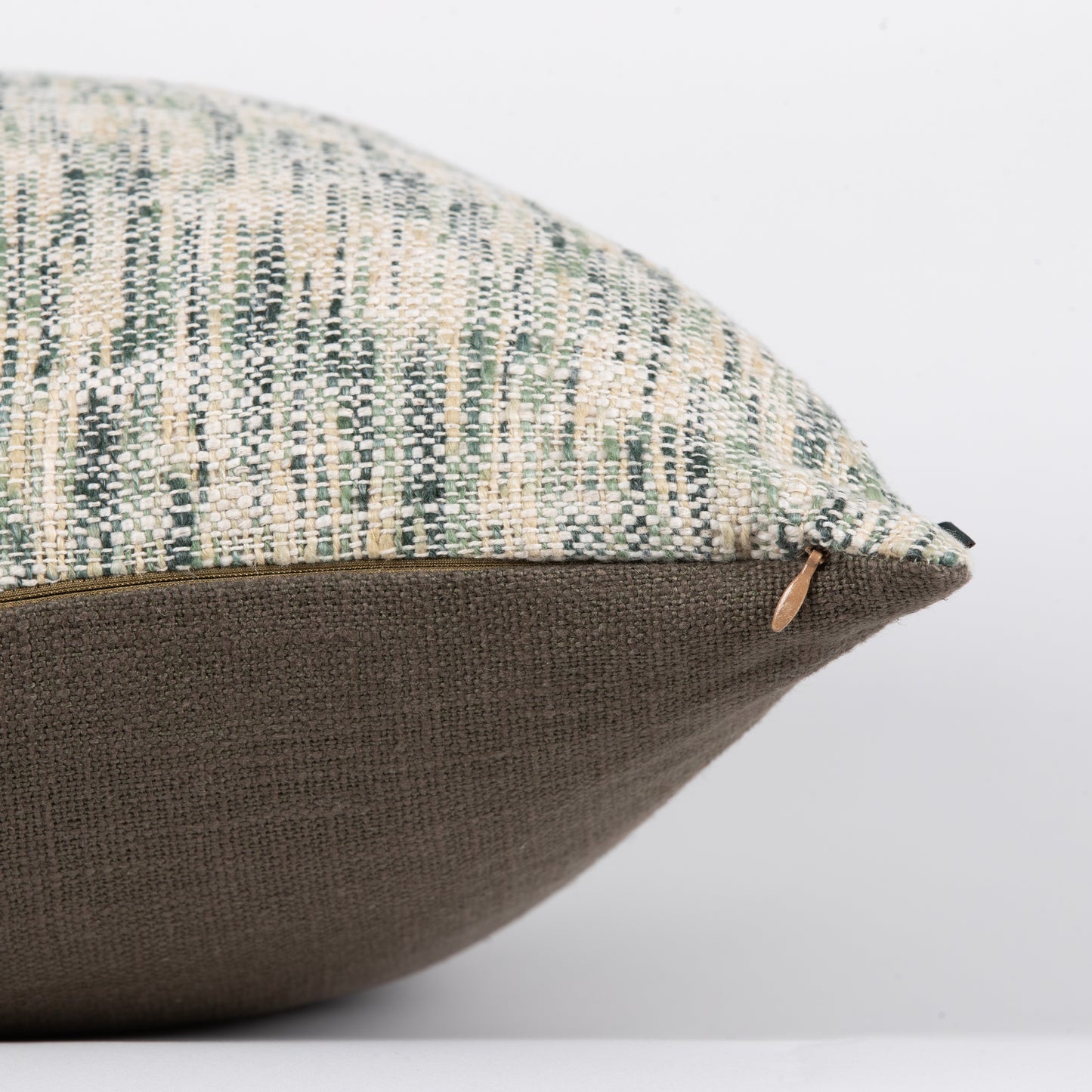 Interplay Olive Solid Textured Cushion 18" x 18"