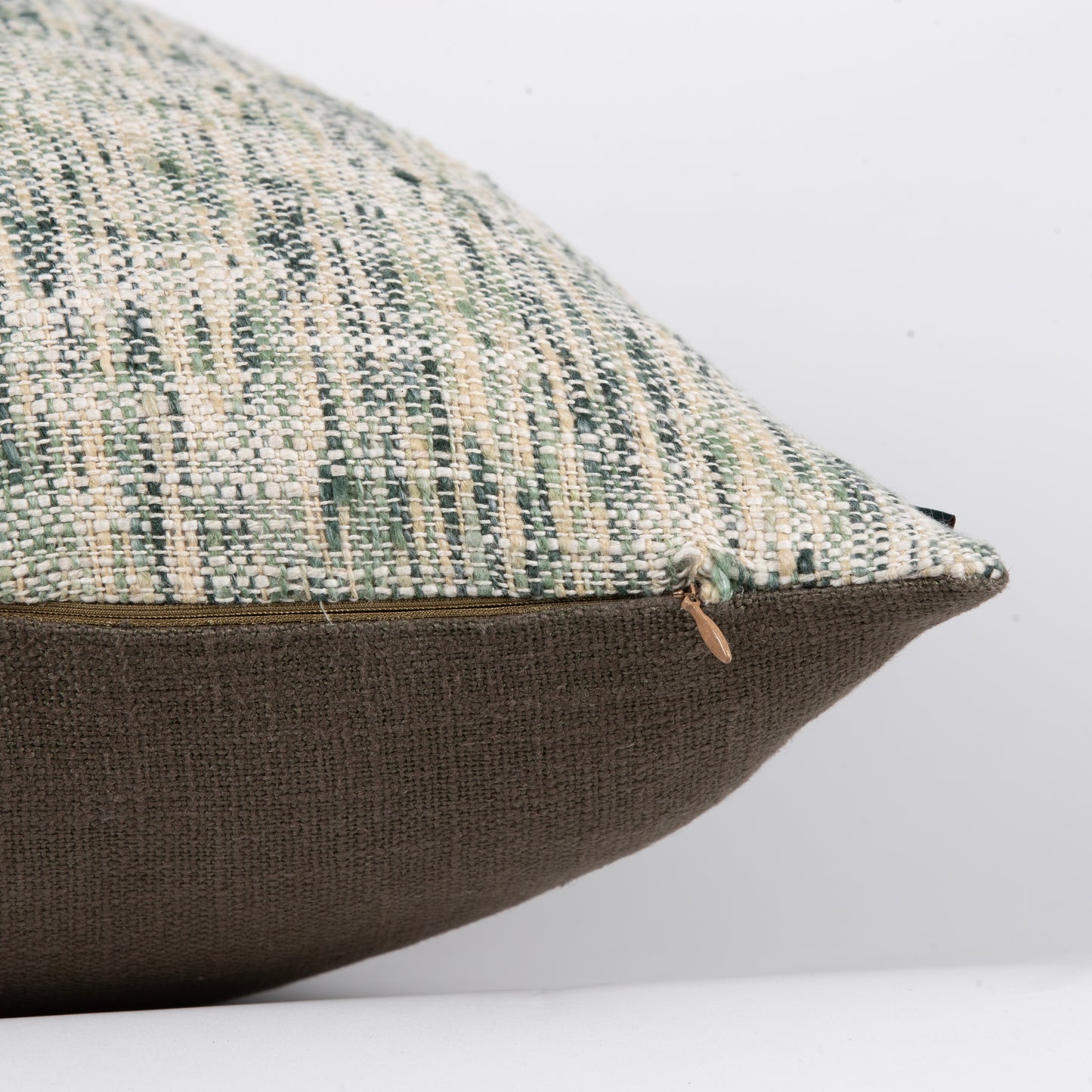 Interplay Olive Solid Textured Cushion 24" x 24"