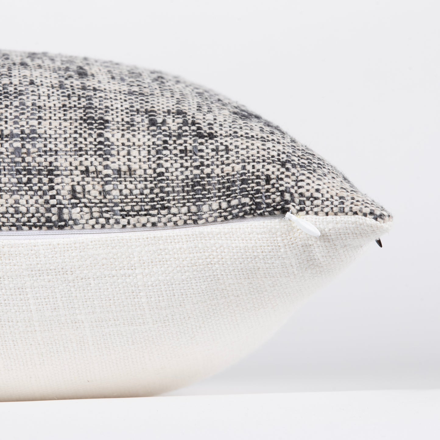 Interplay Ivory Solid Textured Cushion 12" x 22"
