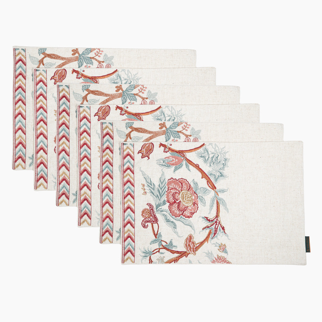 Flora Nova Emb Placemats 12*18 