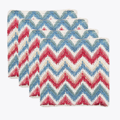 Chevronia Embroidered Coaster 4*4
