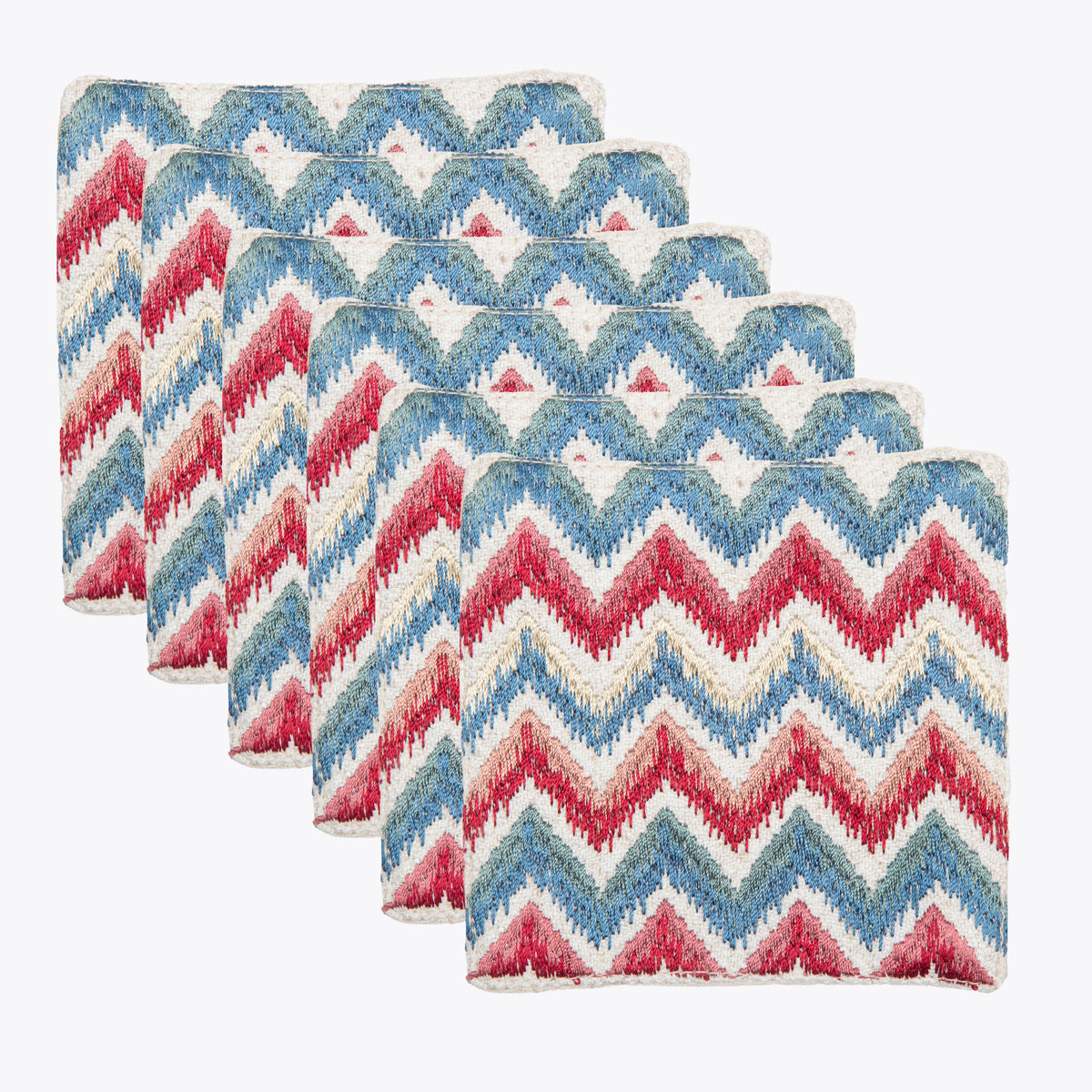 Chevronia Embroidered Coaster 4*4