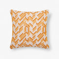 Honey Comb Cord Emb Cushion - Yellow